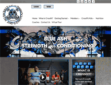 Tablet Screenshot of crossfitblueash.com